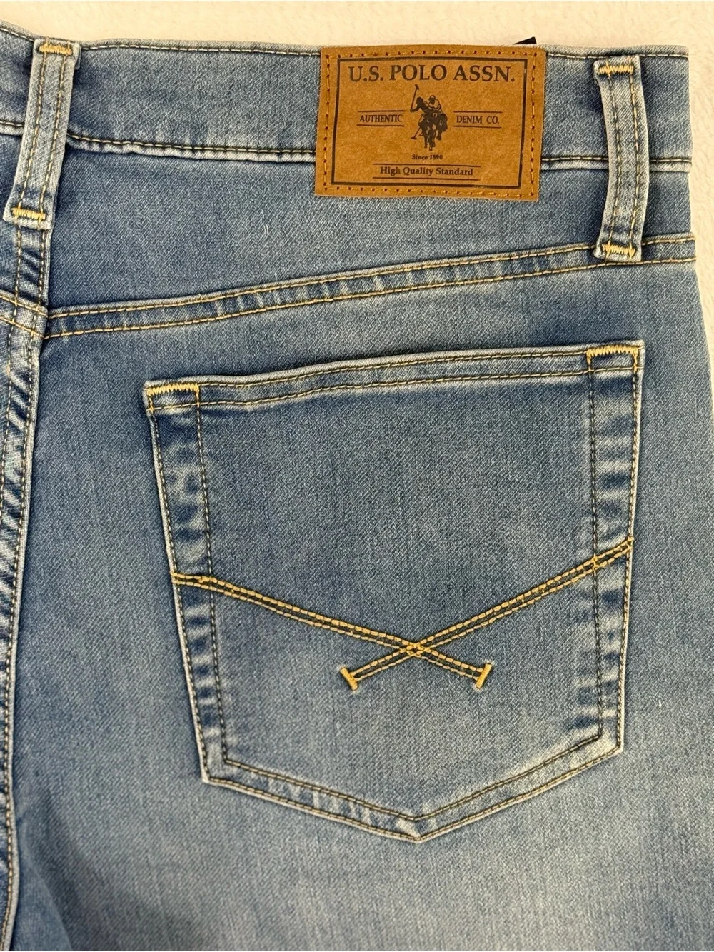 NWT Men’s U.S. Polo Assn Slim Straight Jeans 32x32 Blue Luxury Performance